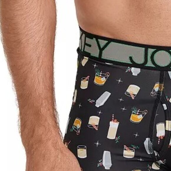 Jockey Stretch Staycool Active Holiday Merry Cocktails Boxer Brief - XXL - Picture 2 of 6